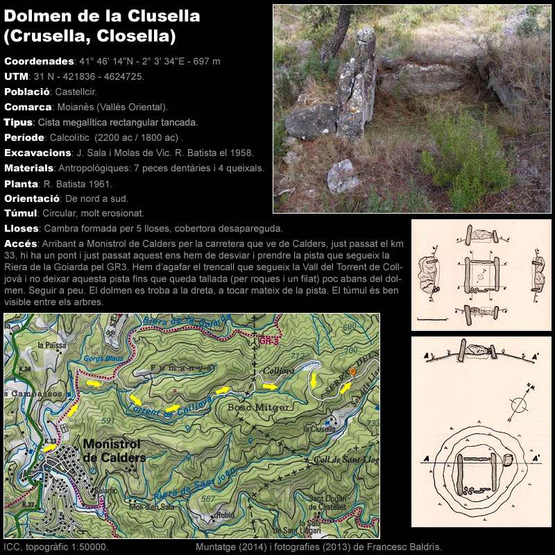 Dolmen de la Clusella 1/2