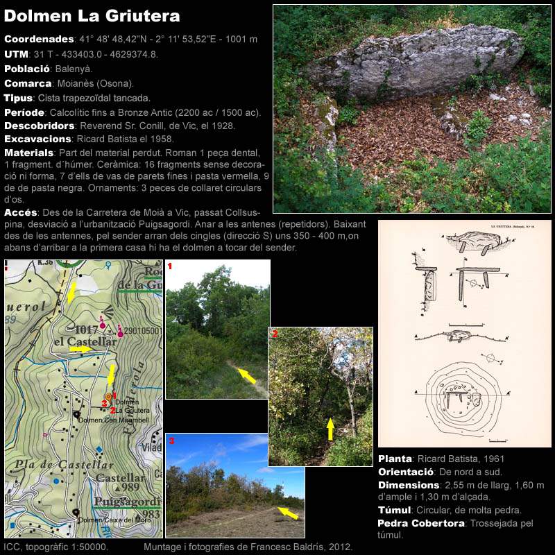 Dolmen La Griutera 1/2