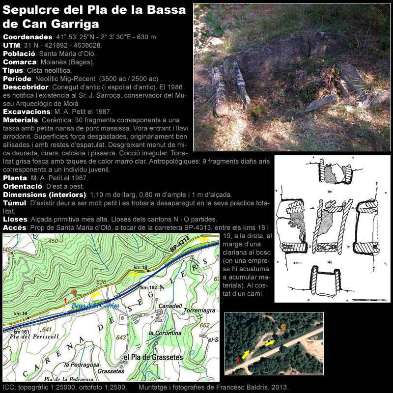 Sepulcre del Pla de la Bassa de Can Garriga 1/2