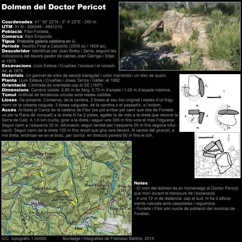 Dolmen del Doctor Pericot 1/2