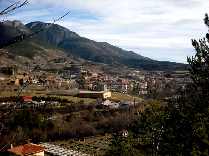 Bagá,vista genaral del poble.