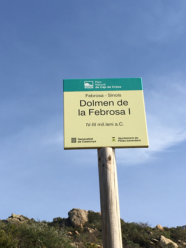 Cartell: Dolmen de la Febrosa I