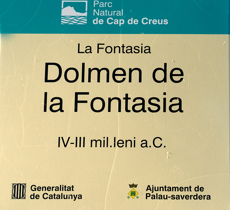 Cartell : Dolmen de la Fontasia