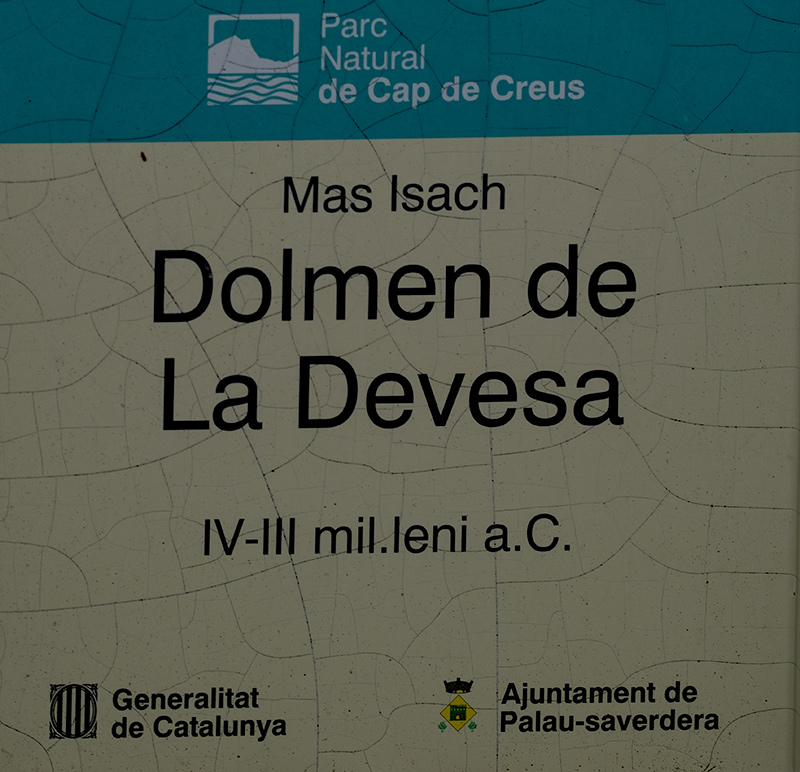 Cartell: Dolmen de La Devesa