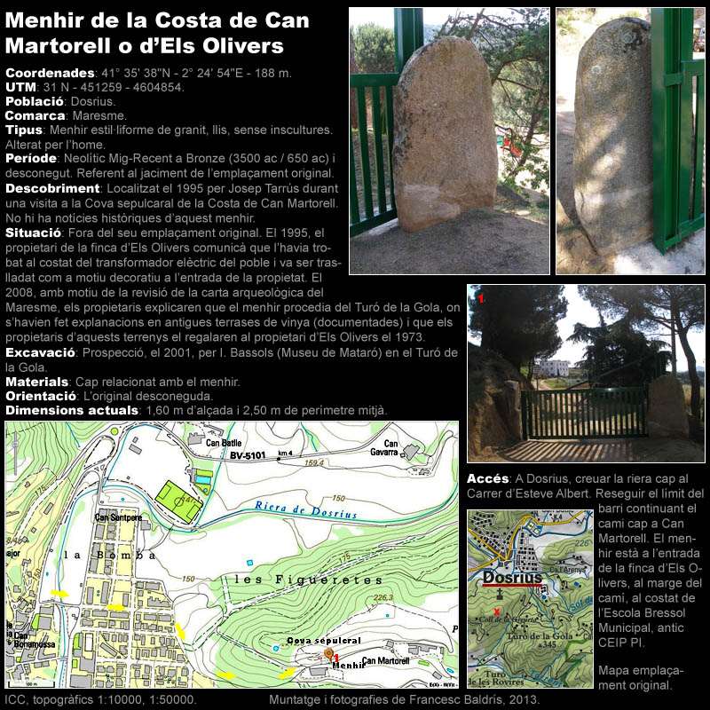 Menhir de la Costa de Can Martorell