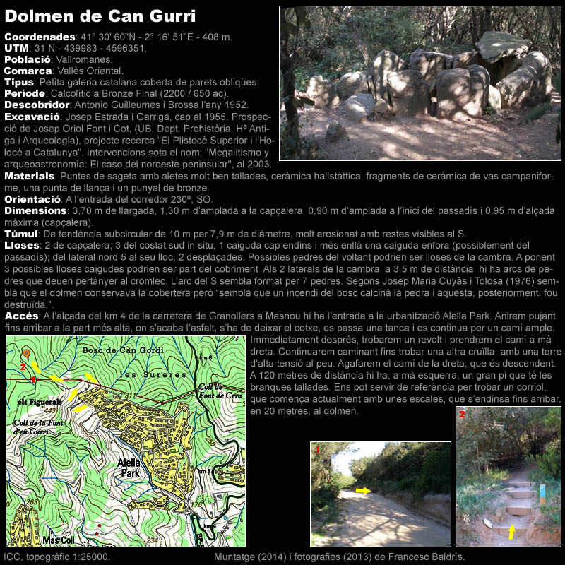 Dolmen de Can Gurri 1/2