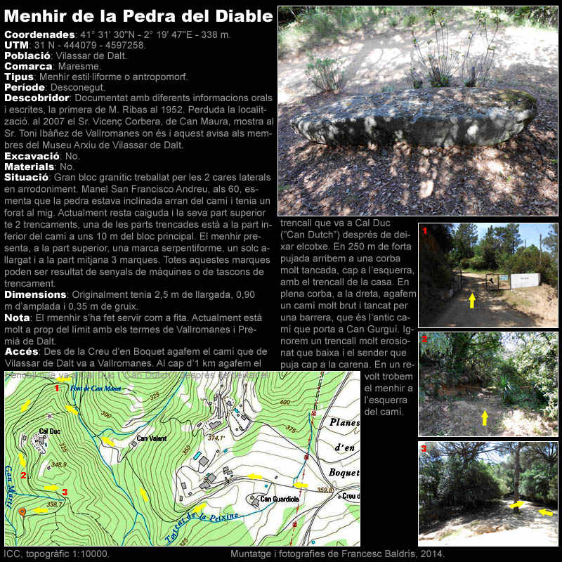 Menhir de la Pedra del Diable 1/2