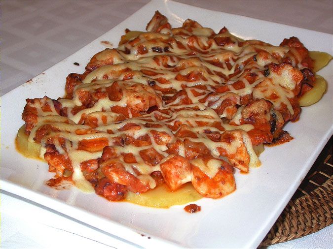 Pop romescat gratinat amb all i oli