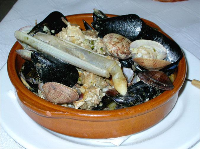 Mariscada típica del Delta