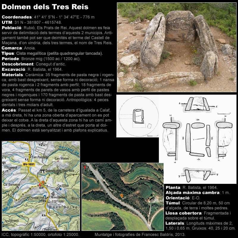 Dolmen dels Tres Reis 1/2