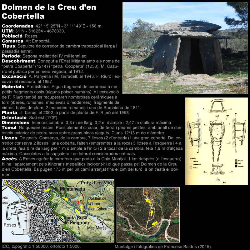 Dolmen de la Creu d'en Cobertella 1/2