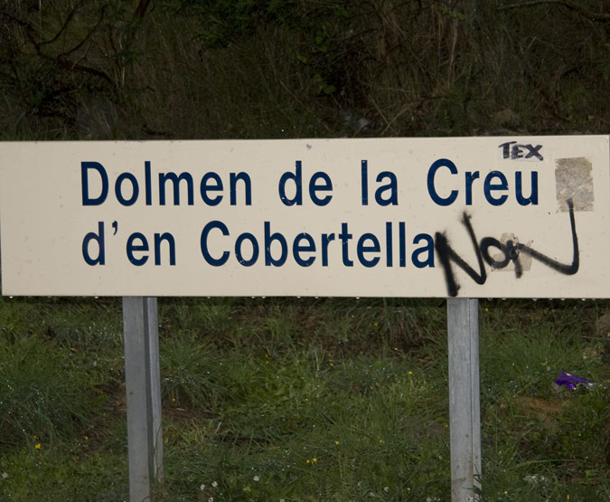 Cartell Dolmen La Creu d' en Cobertella 1de4