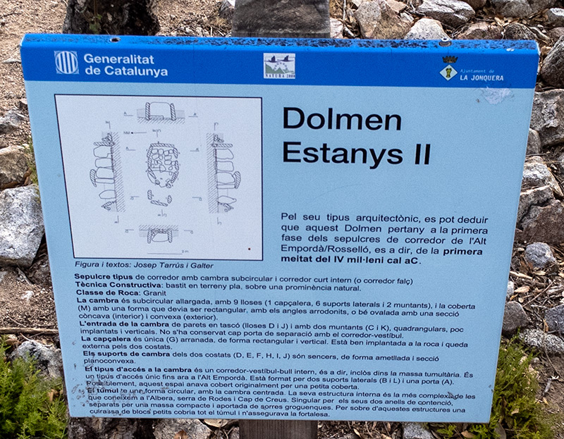 Cartell: Dolmen Estany II