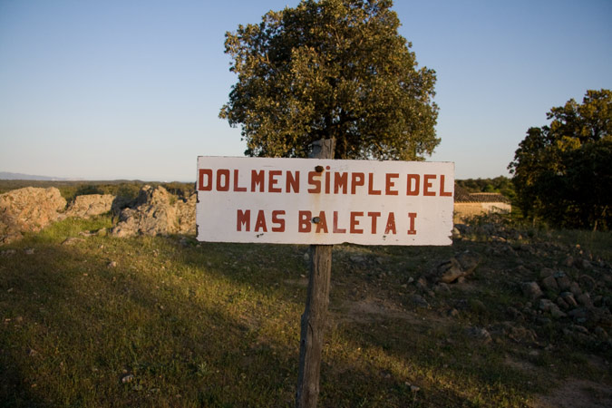 Cartell Dolmen Mas Baleta 1