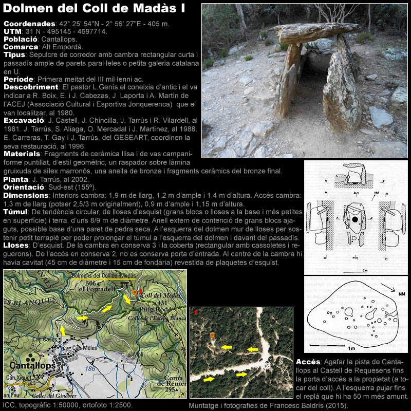 Dolmen del Coll de Madàs I 1/2