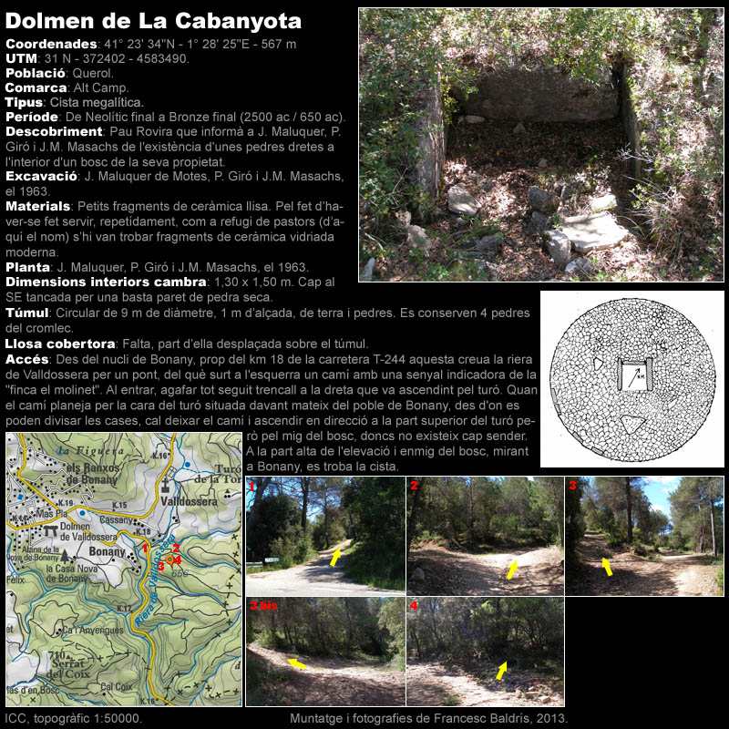 Dolmen de La Cabanyota 1/2