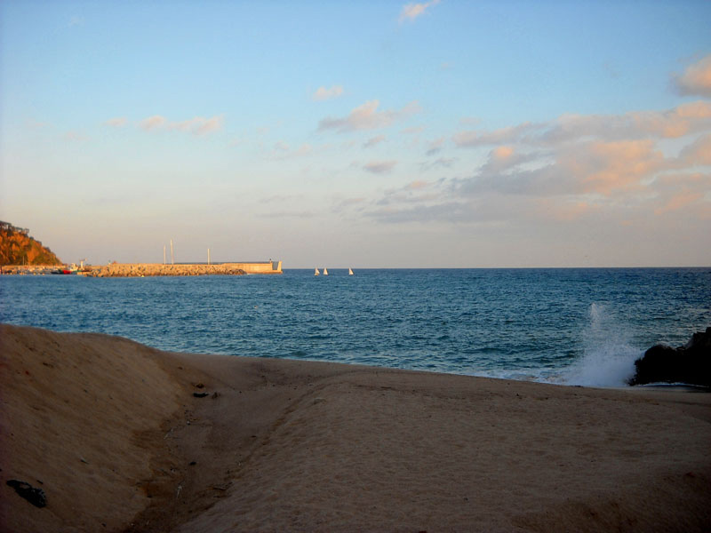 La Platge,i el passeig de Blanes