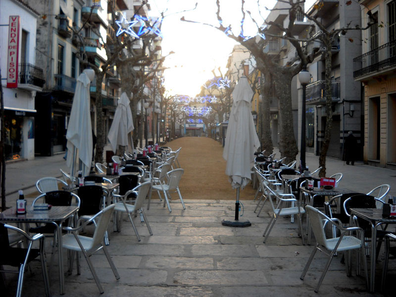 La Platge,i el passeig de Blanes