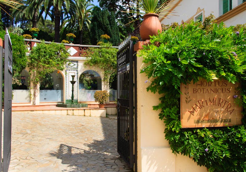 Porta d'entrada / sortida del Jardi Botanic.