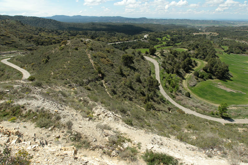 Trinxeres les Tres Huegas.  Posició franquista.