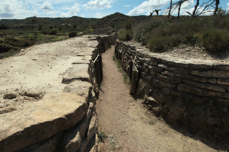 Trinxeres de la Serra d'Alcubierre, pous de tiradors. Posició republicana.