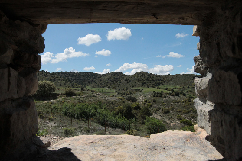 Espitllera esquerra de l'observatori, protecció coberta lleuger.