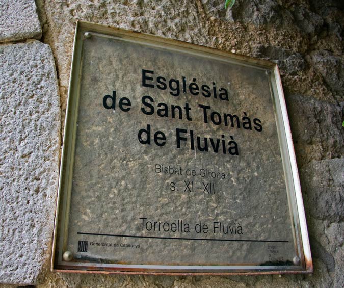 Cartell :Esglesia de Sant Tomas de Fluvià  1de3