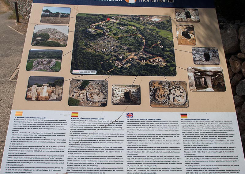 Cartell: El poblat Talaiòtic de Torre d'en Galmés