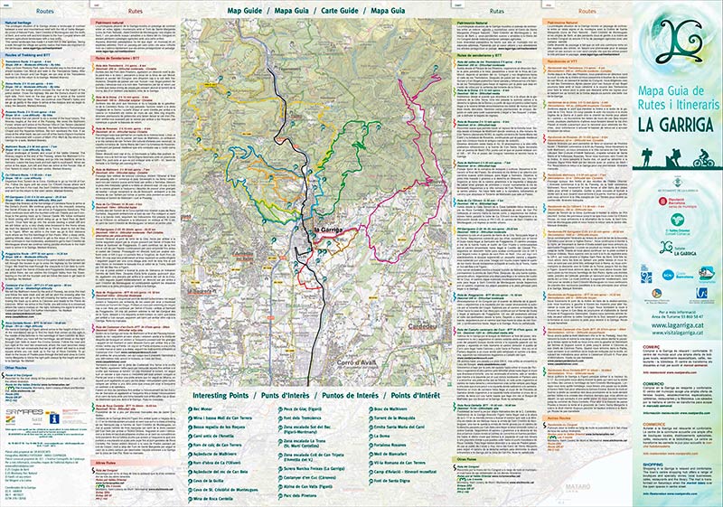 Mapa guia de la Garriga