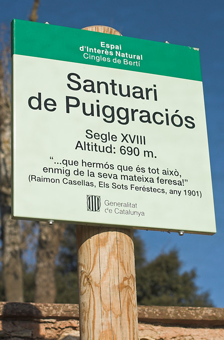 Santuari de Puiggraciós ( Cartell) 1de2