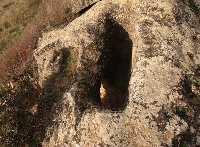 La necrópolis rupestre del Tossal de les Forques.