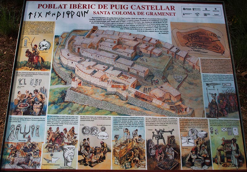 Cartell: Poblat ibèric del Puig Castellar