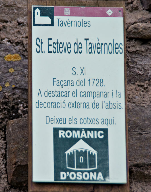 Cartell: Esglesia de St.Esteve de Tavèrnoles  1de4