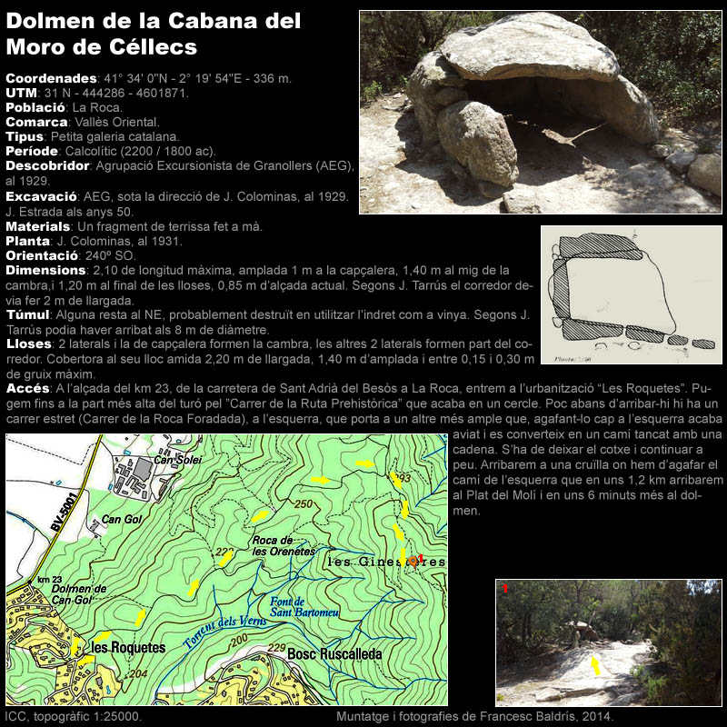 Dolmen de la Cabana del Moro de Céllecs 1/2