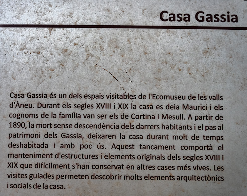 Descobrint el Pallars Sobirà. Esterri d'Àneu. Ecomuseu