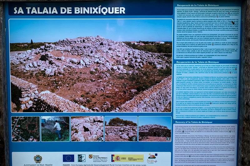 Cartell informatiu: Sa Talaia de Binixíquer