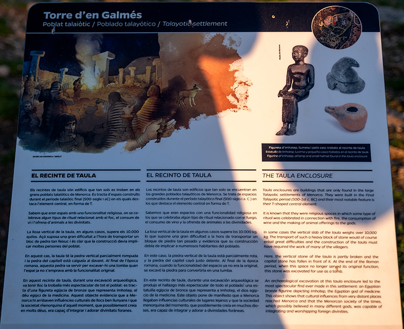 Cartell: Poblat talaiòtic de Torre d'en Galmés