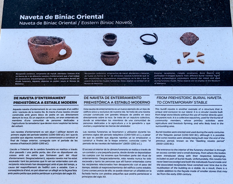 Navetes funeràries de Biniac-l'Argentina