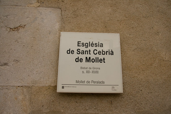 Cartell: Esglesia de Sant Cebrià de Mollet