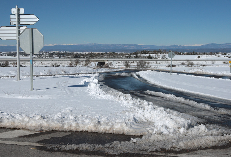 Paisatge nevat a Sant Ramon.