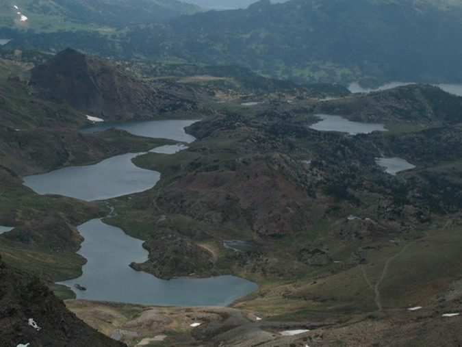 Vista dels Estanys des de el Carlit