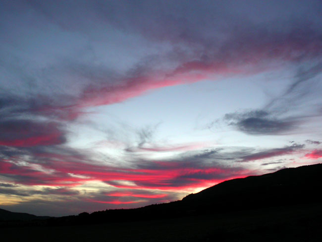 Posta de Sol a la Vall d'Àger