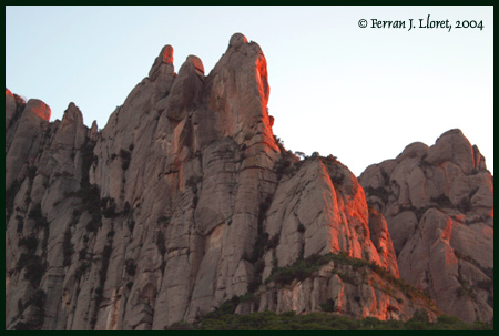 Montserrat al atardecer