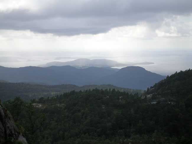 Vista baixant del Preikestolen (El Púlpit)