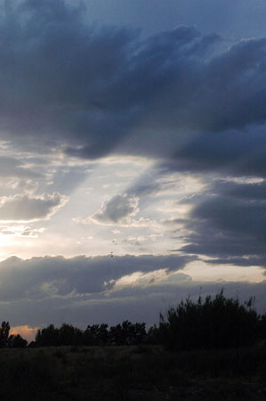 Posta de sol a Butsènit, Lleida.