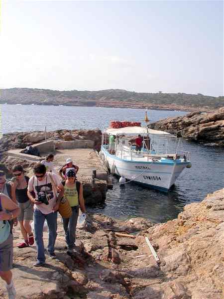 Desembarco en Isla Cunillera