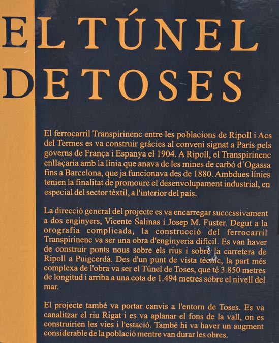 Cartell: Túnel de Toses 1de2