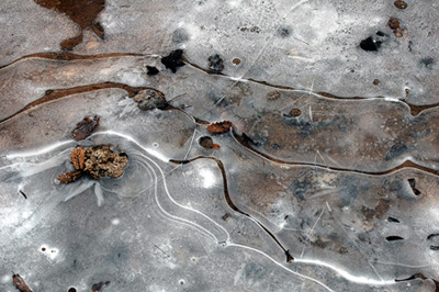 Formes de gel a la Riera de Marfà