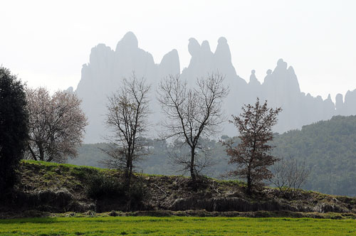 Perfils de Montserrat a l'hivern