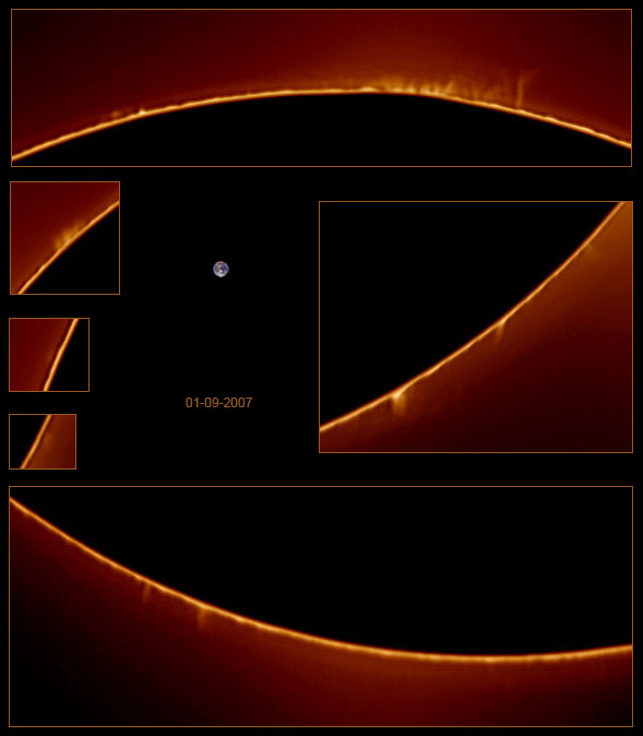 Protuberàncies solars d'aquest matí (01-09-2007)